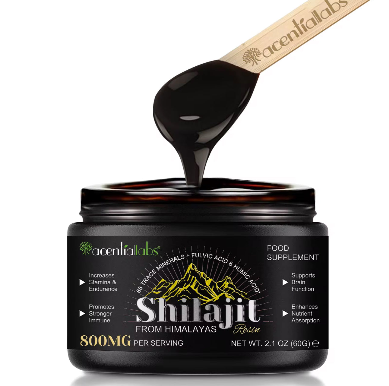 🌿 Shilajit Original Himalaya Bio – 60g Reines Shilajit Harz