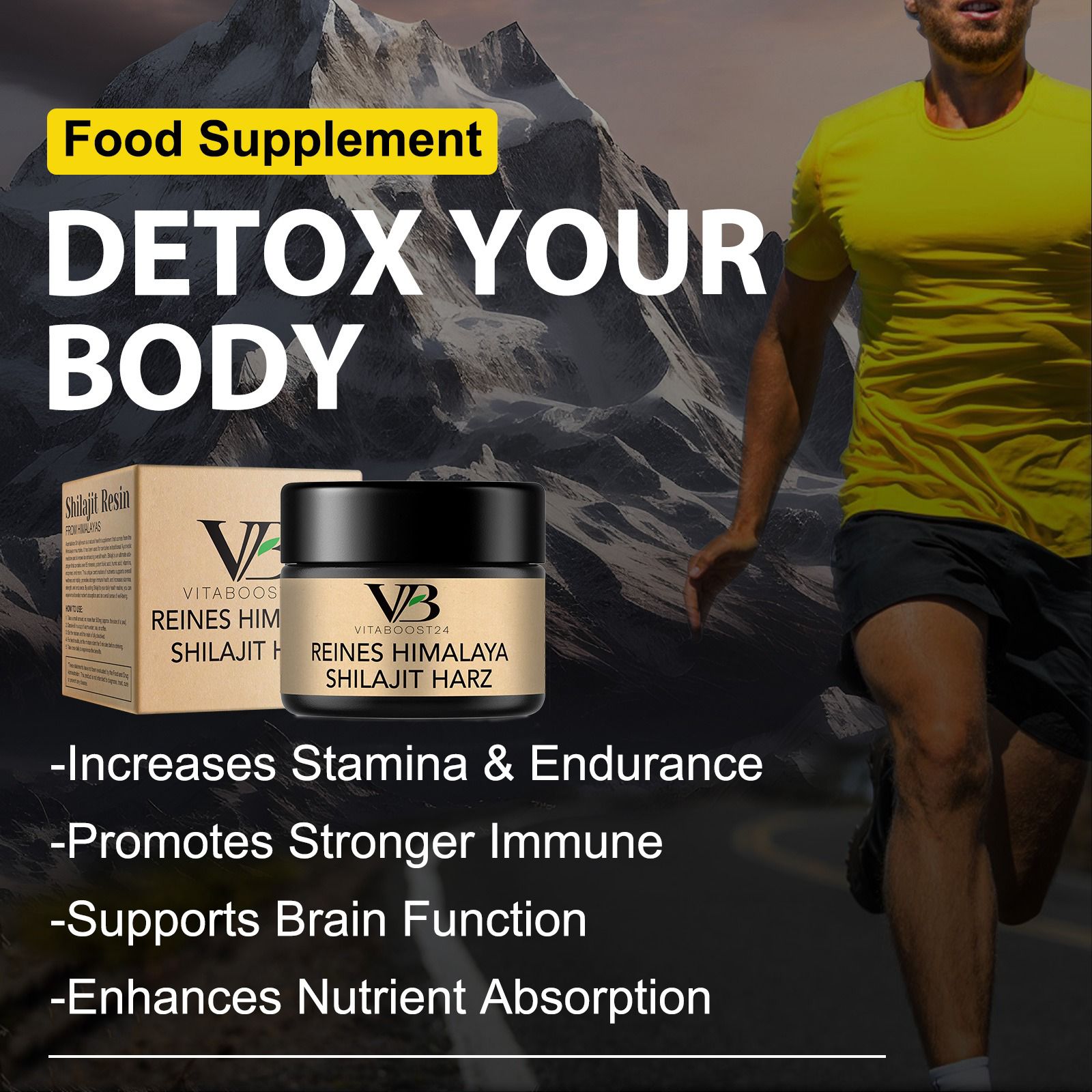 🌿Shilajit Original Himalaya Organic – 60g Pure Shilajit Resin